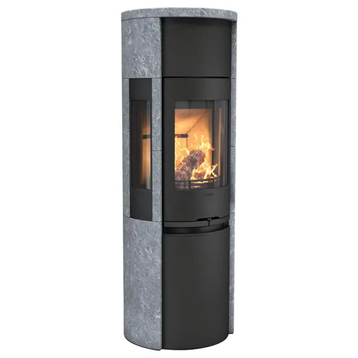 Contura 596T Style høy klebersteinsovn med sideglass — produktbilde fra Contura
