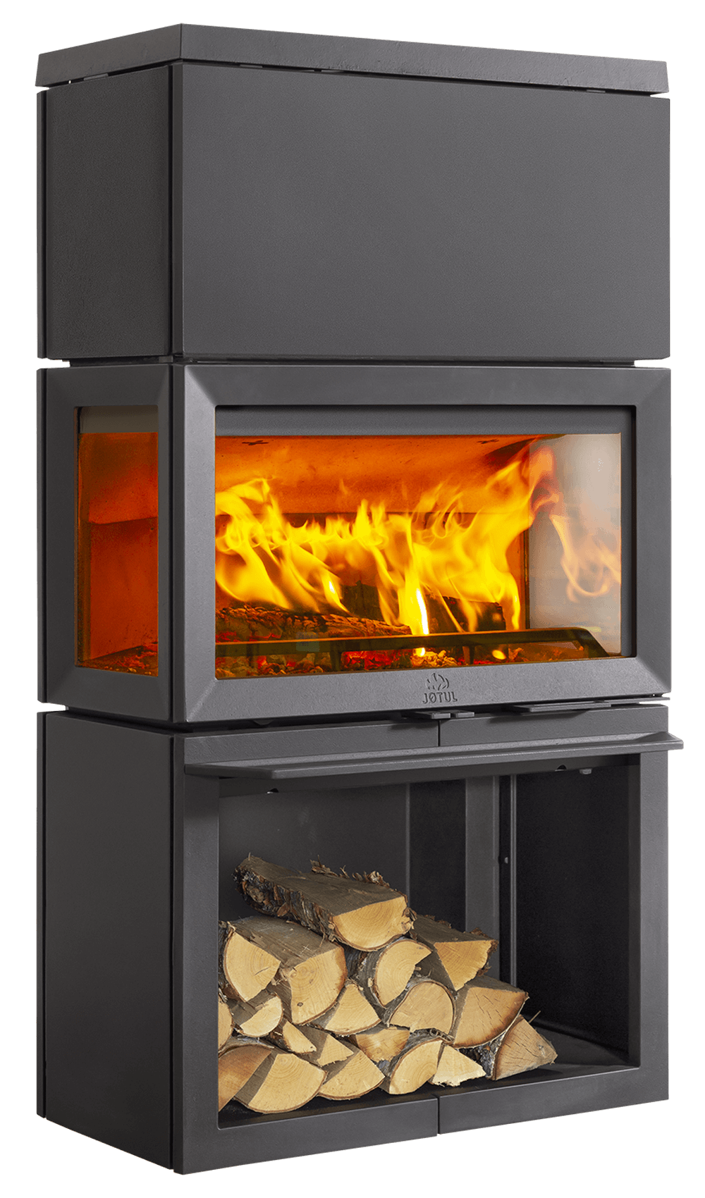 Jøtul F 620 B HT — stor vedovn med High Top varmelagring