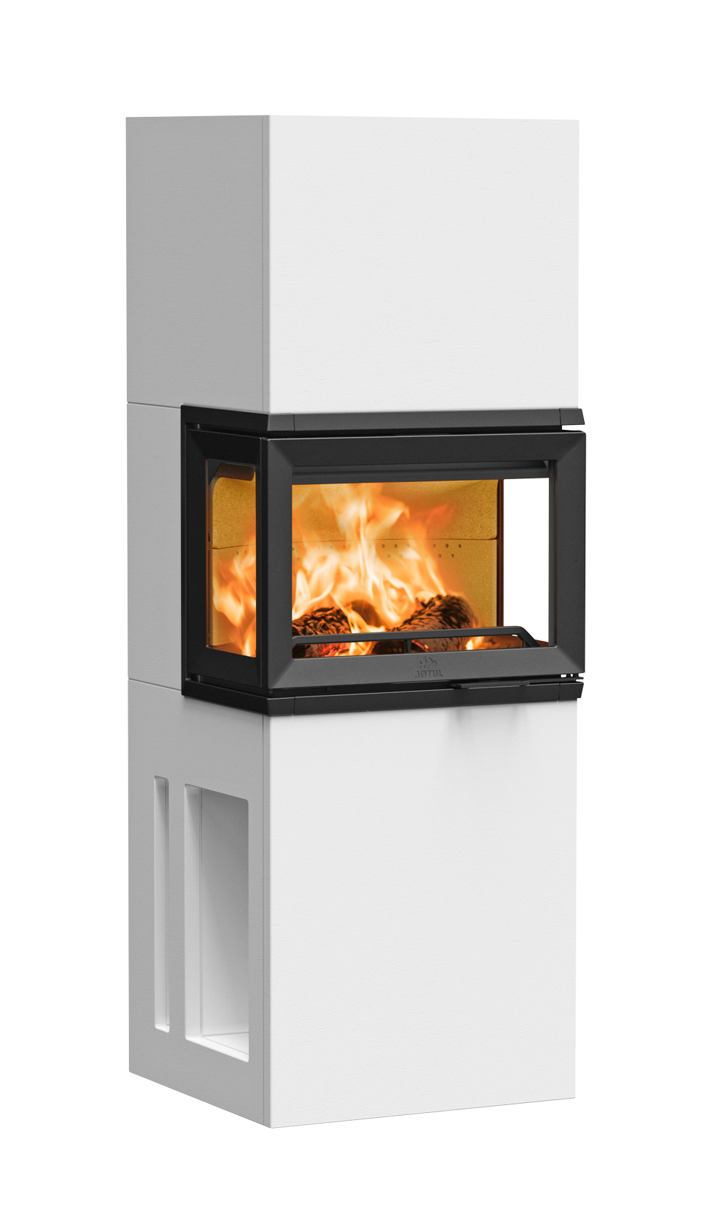 Jøtul FS 520 FRL — elementpeis med 3-sidig glassflate