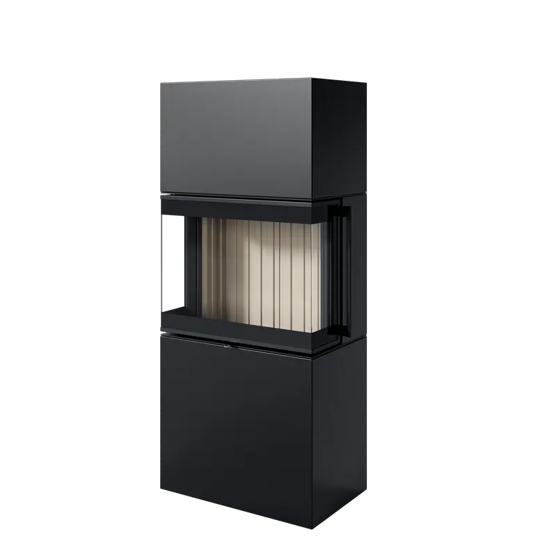 Spartherm Largo S i Nero med lys skamott – produktbilde fra Spartherm