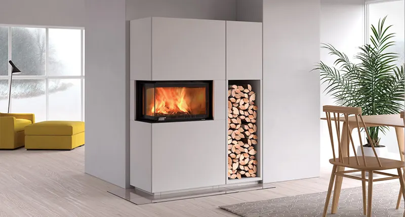 Monaco C Høy, en peis fra Nordpeis