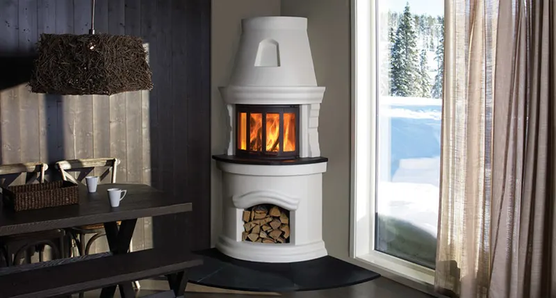 Tine Kjøkken, en peis fra Nordpeis